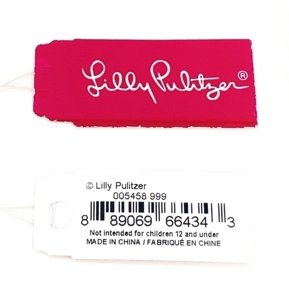 Lilly Pulitzer Tropical Charm Necklace Multicolor Beaded & Gold w/ Rhinestones - Picture 6 of 7